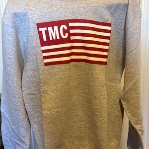 The Marathon Clothing Gray Sweatshirt with Red Tag